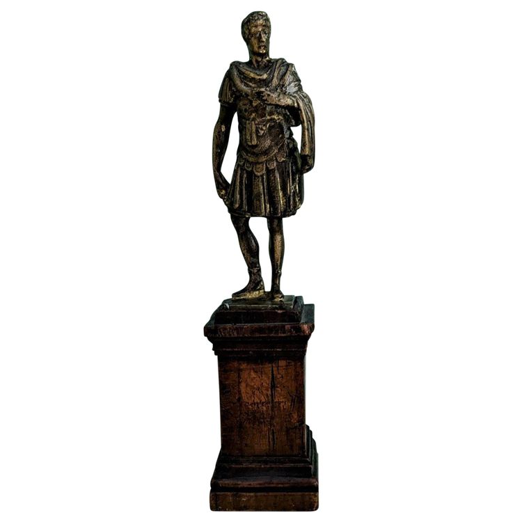 Italy, late 18th century - Emperor Augustus standing - bronze Grand Tour