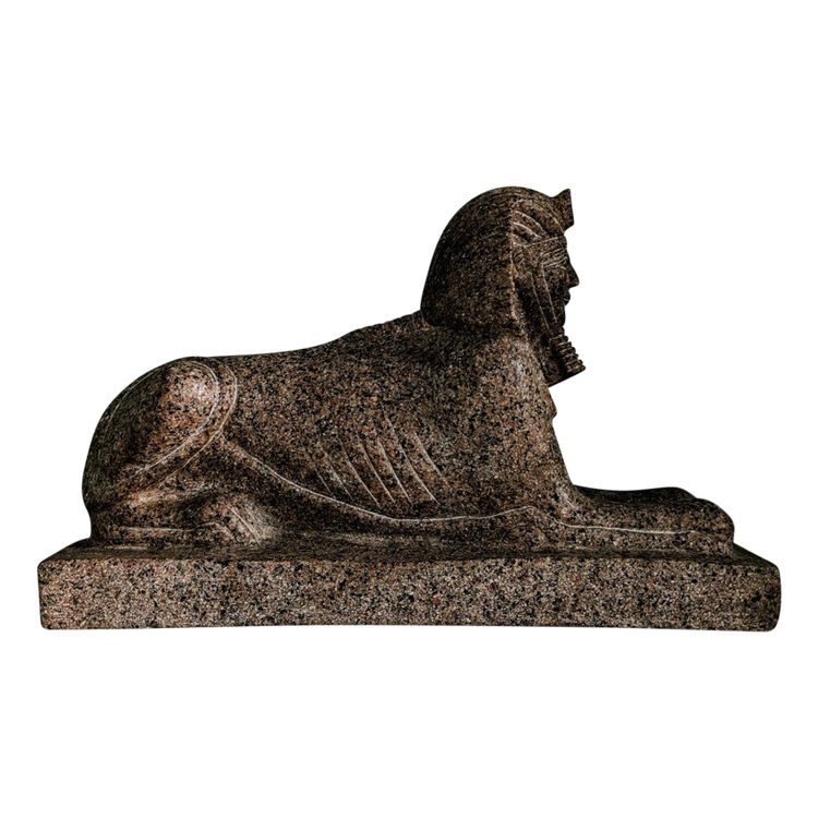 Egyptomanie - Important ancient Egyptian sphinx - Aswan granite style