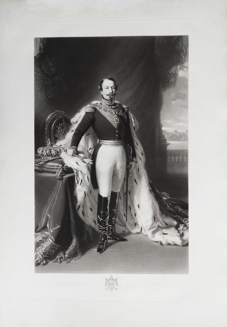 Napoleon III Empress Eugenie Pair Of Engravings After Winterhalter 19th Century Etching old print