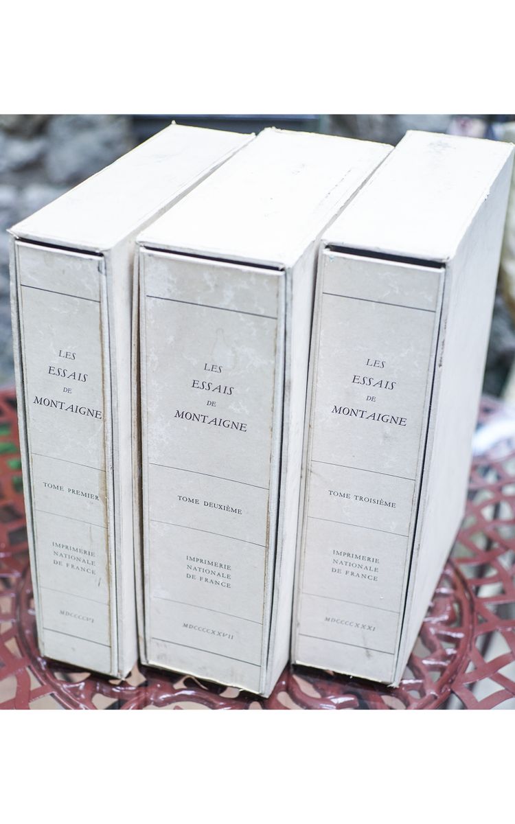 LES ESSAIS DE MONTAIGNE, Imprimerie Nationale de France, 1913-1928, complete 3 volumes, nc condition