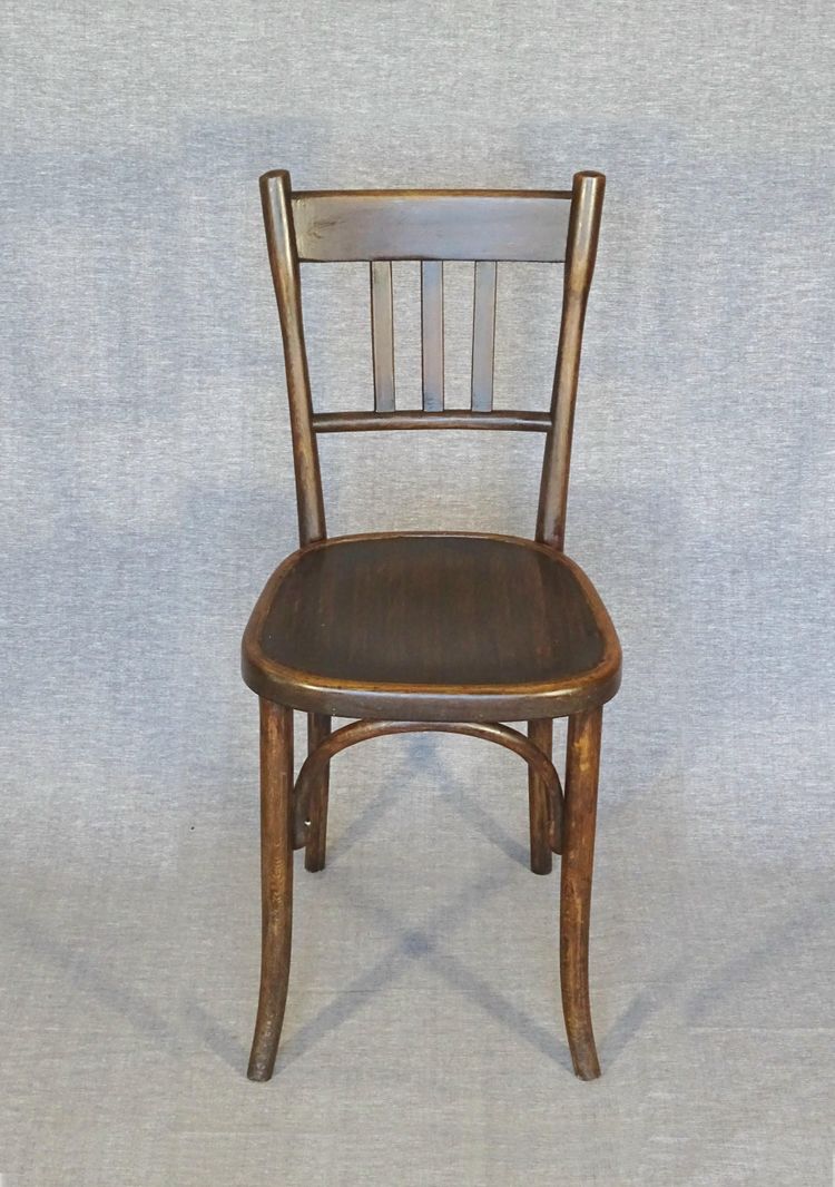 Set of 4 bistro chairs by Fischel 1930 N° 132 1/2, no Thonet