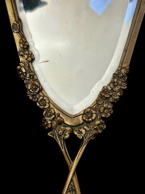 Face à main - mirror - Bronze - Art Nouveau