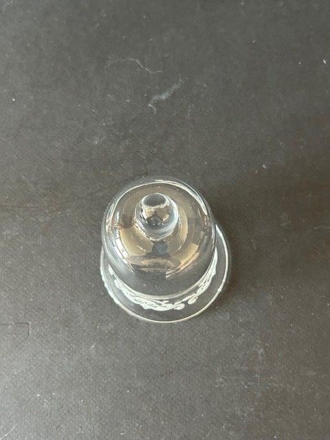 Paar Gläser mit Pomponette - Kristallglas mit Gravur