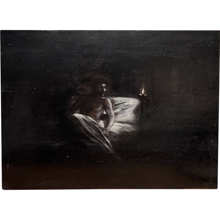 Französische Schule des späten XIXᵉ Jahrhunderts - Apparition #1, um 1880.