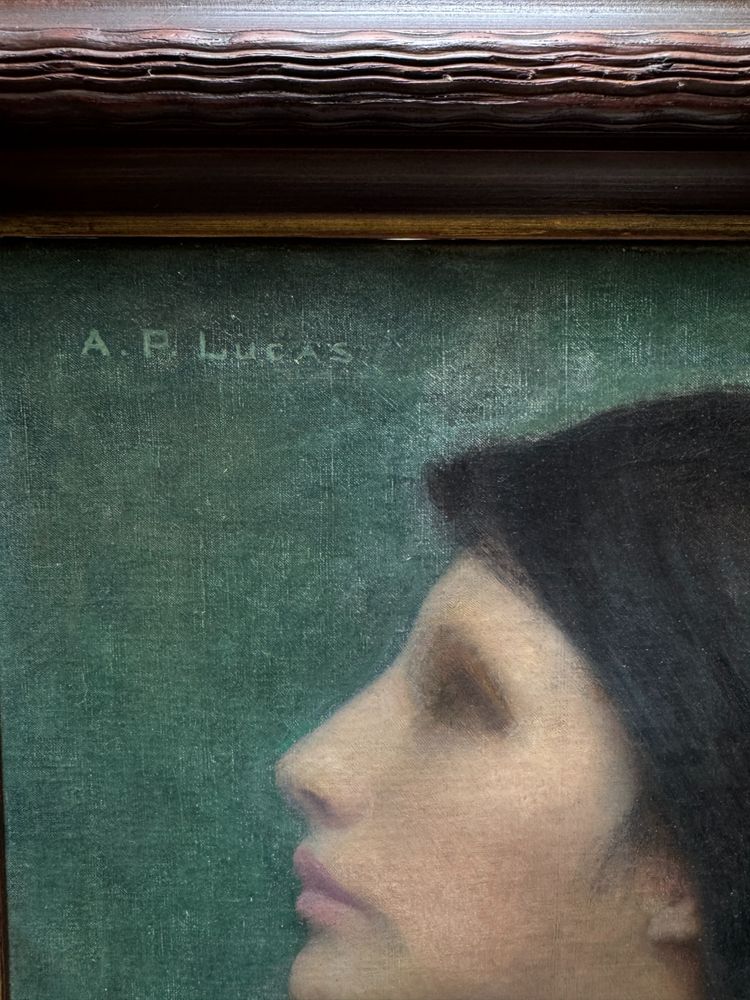 Albert Pike Lucas (Jersey City, 1862 - New York, 1945) - Frau im Profil, 1893