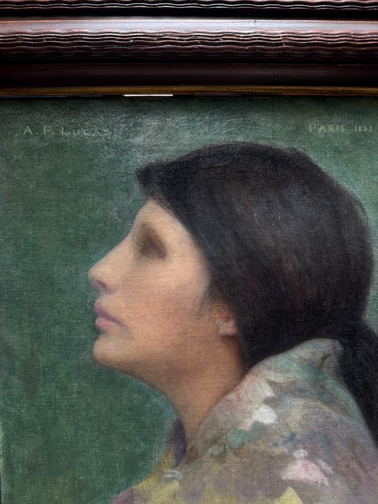 Albert Pike Lucas (Jersey City, 1862 - New York, 1945) - Frau im Profil, 1893
