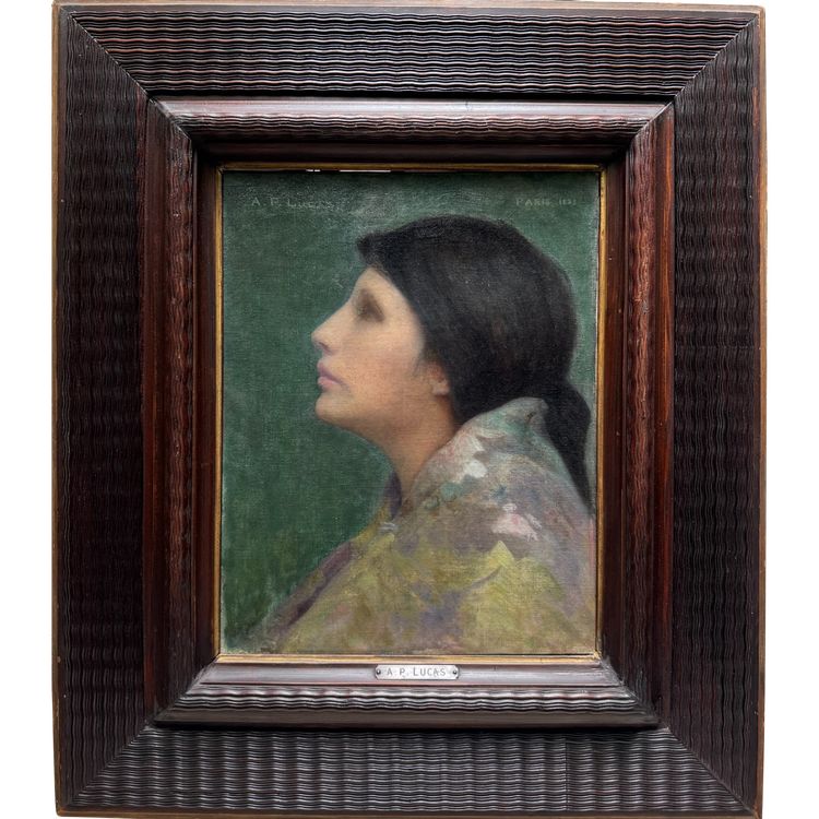 Albert Pike Lucas (Jersey City, 1862 - New York, 1945) - Frau im Profil, 1893