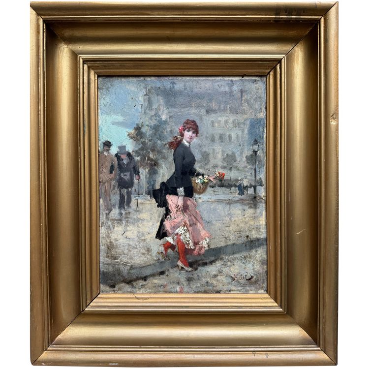Eugène-Edouard Heill (attivo nel XIX secolo) - Parisienne, 1880 circa