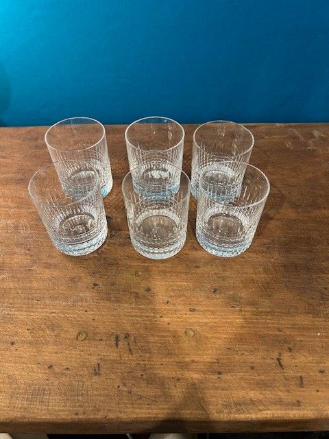 Baccarat - Piccolo bicchiere di cristallo (6) - Modello Nancy
