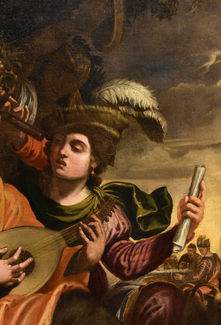 Aeneas And Dido, Attributed To Pseudo-caroselli (rome, Active C. 1630/1650)