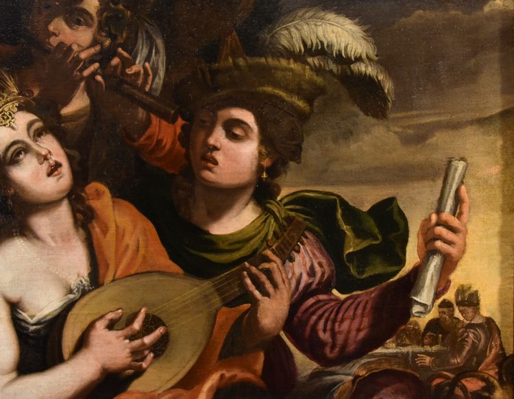 Aeneas And Dido, Attributed To Pseudo-caroselli (rome, Active C. 1630/1650)