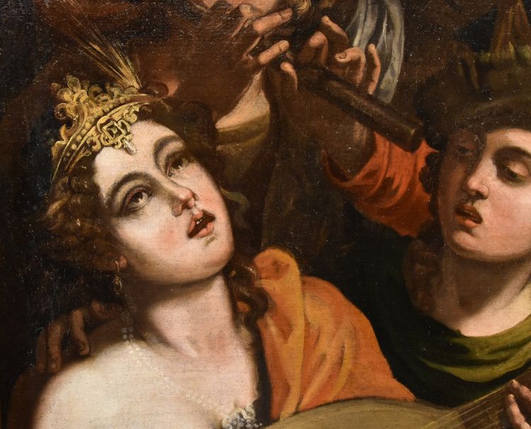 Aeneas And Dido, Attributed To Pseudo-caroselli (rome, Active C. 1630/1650)