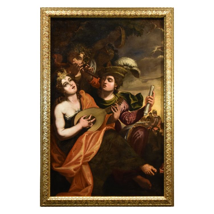 Aeneas And Dido, Attributed To Pseudo-caroselli (rome, Active C. 1630/1650)