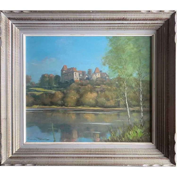 Tableau HSP 1979 : "Environs de Brandon" Saône-et-Loire par Claude Pallot (XX°)