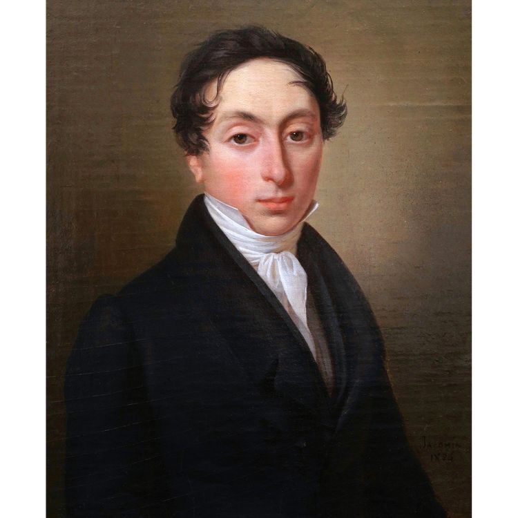 Jean-Marie JACOMIN, Ritratto di giovane in giacca e cravatta