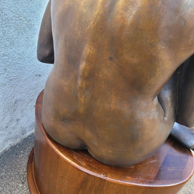 M Ventura, Nudo femminile, bronzo firmato, fine XX secolo