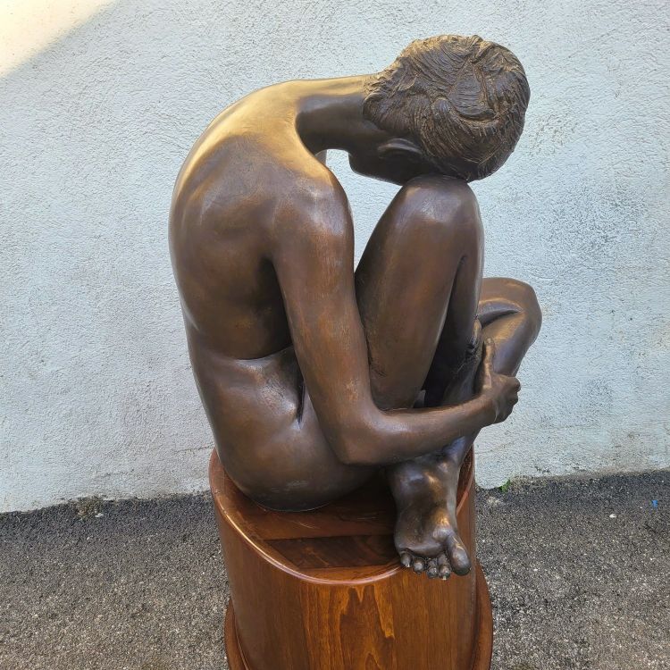M Ventura, Nudo femminile, bronzo firmato, fine XX secolo