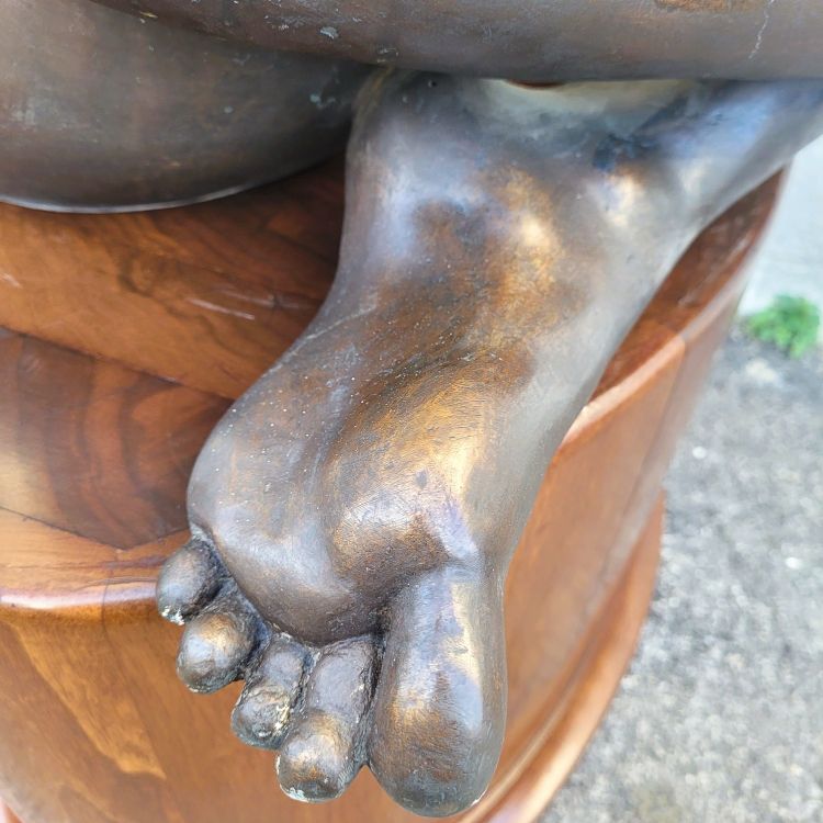 M Ventura, Nudo femminile, bronzo firmato, fine XX secolo