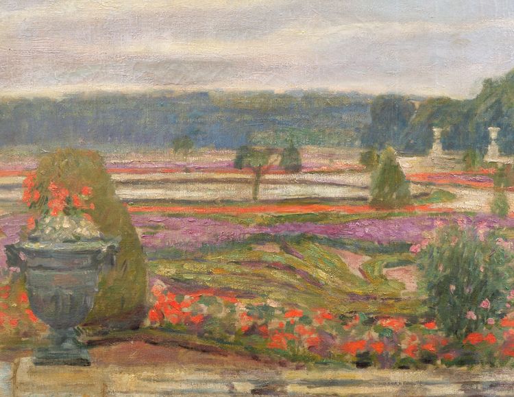 SCUOLA FRANCESE 1930 circa, Veduta del Grand Bassin nel Parco di Saint-Cloud