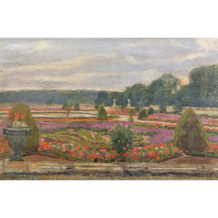 SCUOLA FRANCESE 1930 circa, Veduta del Grand Bassin nel Parco di Saint-Cloud