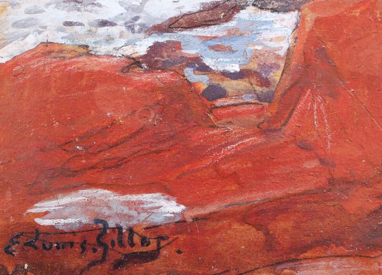 Eugène Louis GILLOT, Les roches rouges et le phare à Agay