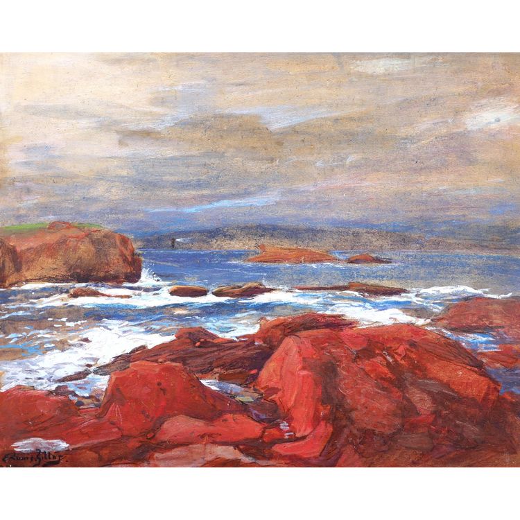 Eugène Louis GILLOT, Les roches rouges et le phare à Agay
