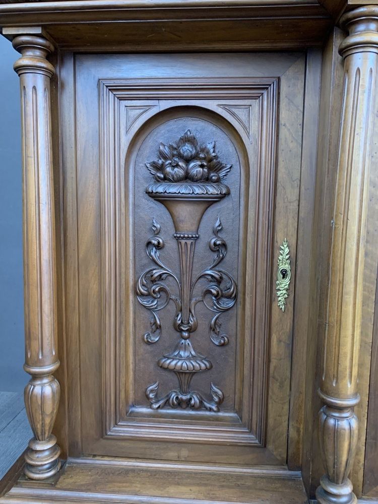Carved Walnut Sideboard – Renaissance Style – Late 19th Century