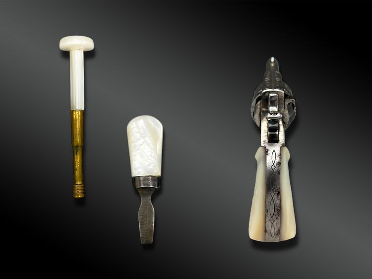 Luxury REVOLVER bulldog box called Puppy - Liège, Belgium - XIXth century
