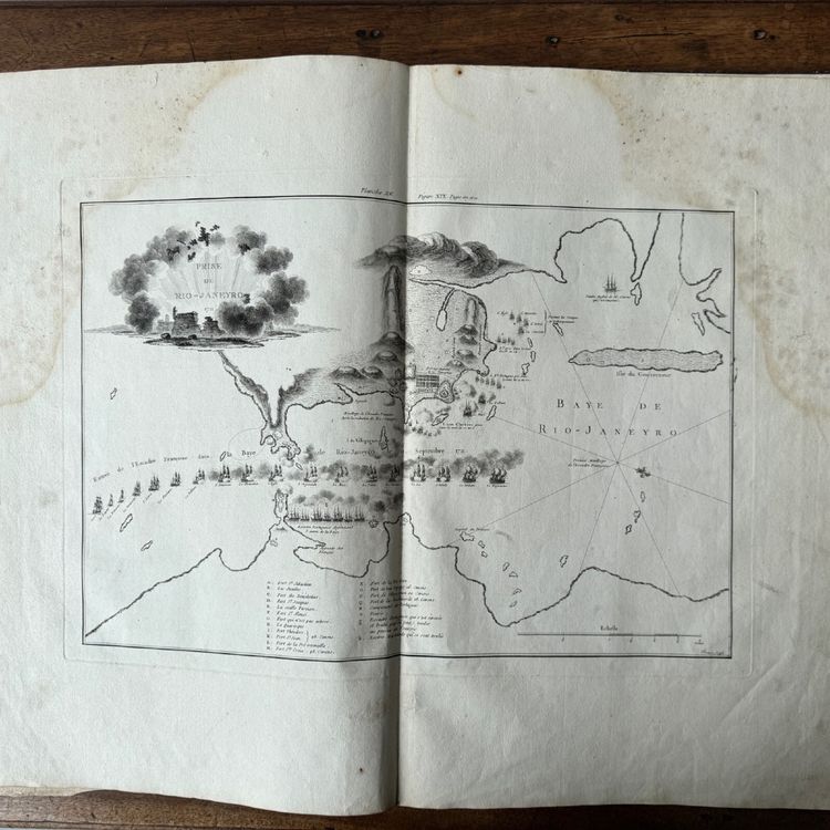 Livre Les Campagnes de Dugay-Trouin gravures du XVIIIe