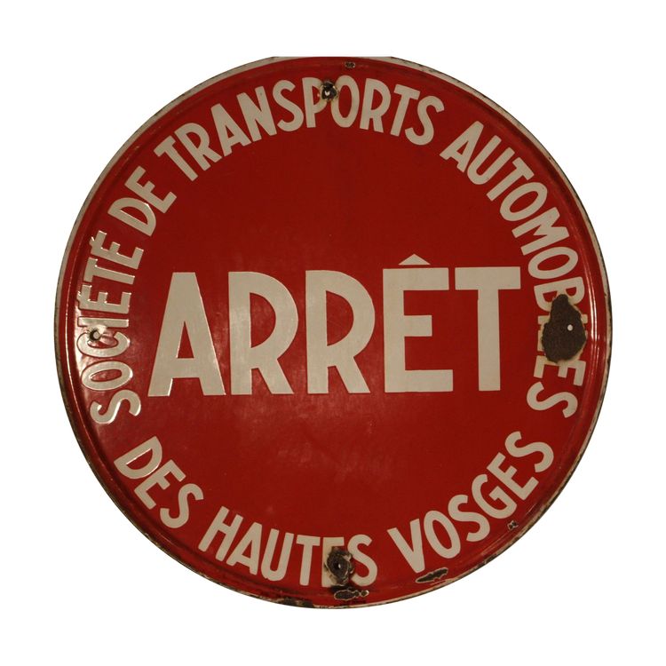 enamelled transport plaque