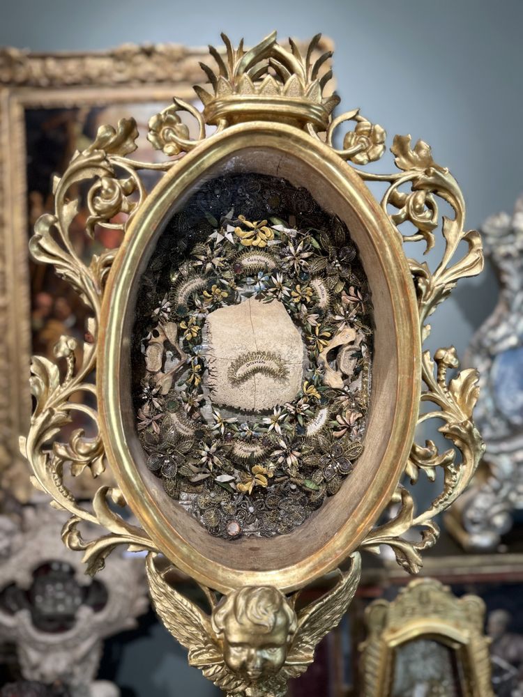 Imposing Reliquary Monstrance Of Saint Octavian - circa 1800