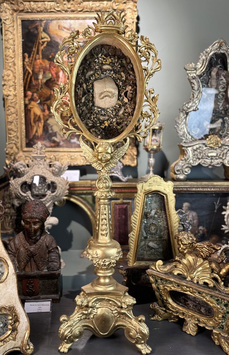 Imposing Reliquary Monstrance Of Saint Octavian - circa 1800