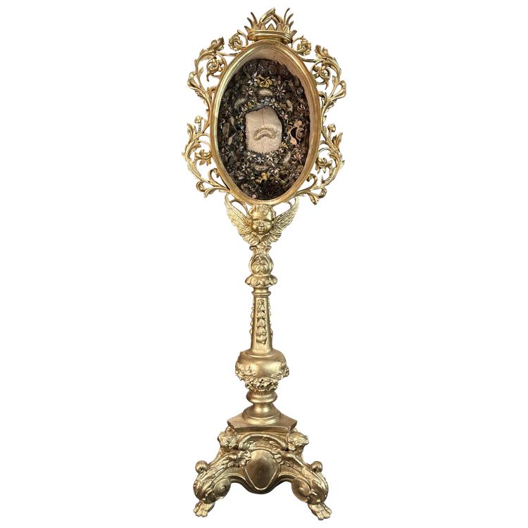 Imposing Reliquary Monstrance Of Saint Octavian - circa 1800