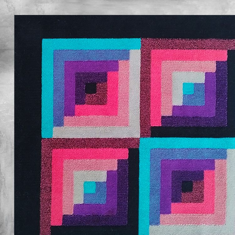 1980s Gorgeous Geometric Italian Woolen Rug by Missoni for T&J Vestor