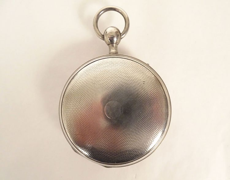 Taschenuhr mit Schlagwerk Massivsilber Hahnwerk Vieillard XIX.