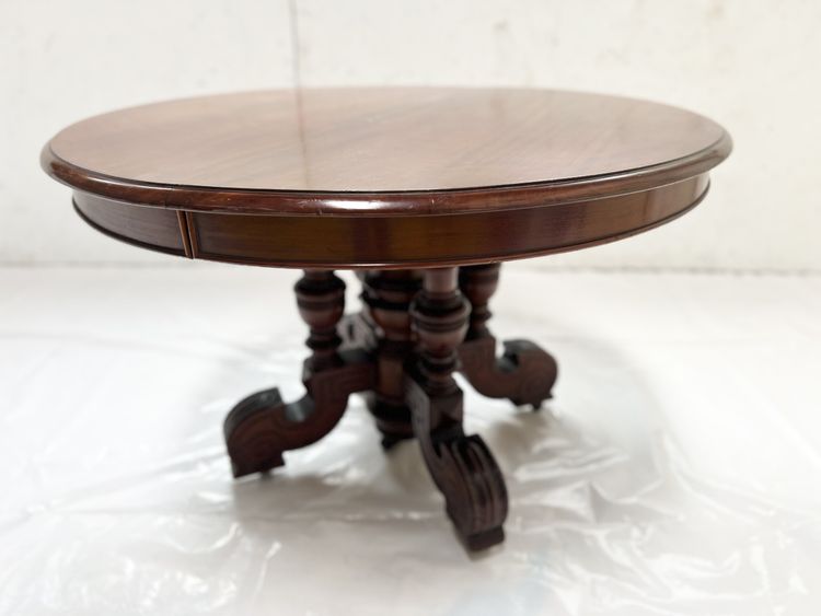 Table a pied central Napoléon III Acajou massif XIX siècle