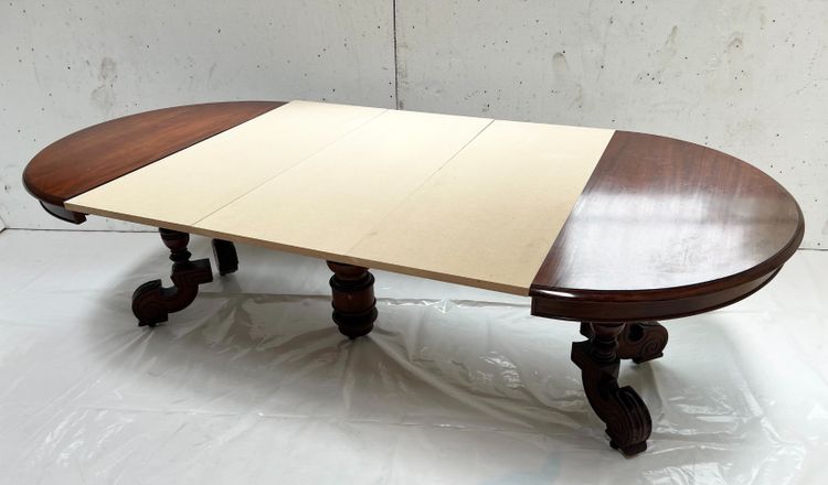 Table a pied central Napoléon III Acajou massif XIX siècle
