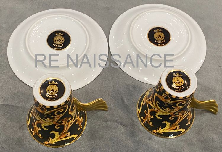 Pair of "Barocco" mocha cups Model Ikarus
