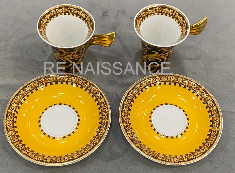 Pair of "Barocco" mocha cups Model Ikarus