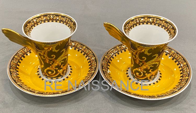 Pair of "Barocco" mocha cups Model Ikarus