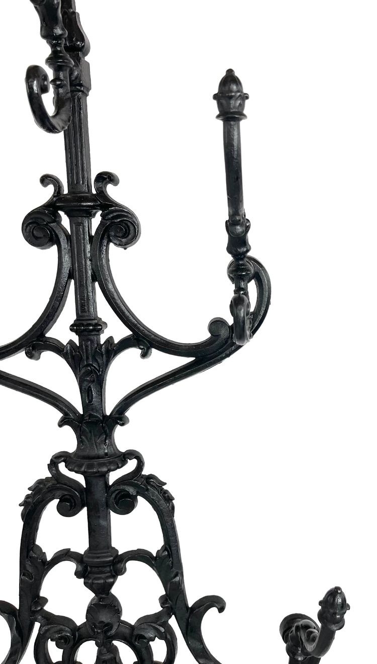Majestueux Porte-Manteau Porte-Parapluie en Fonte – Style Art Nouveau – 19ème – Brasserie Parisienne