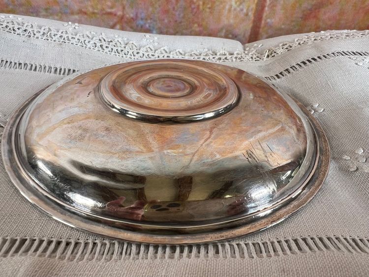 Tazza e piattino in argento massiccio - Maison Boulenger - Monogramma - Punzone Minerve - Fine XIX sec.
