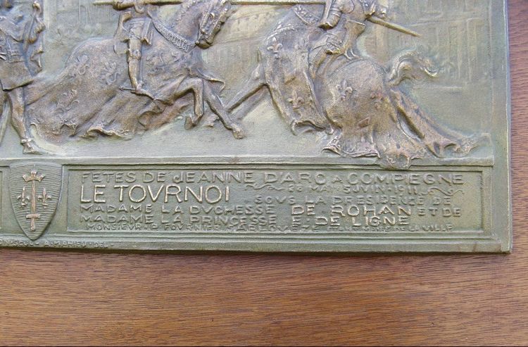 Festa di bronzo di Giovanna d'Arco a Compiègne 1911.