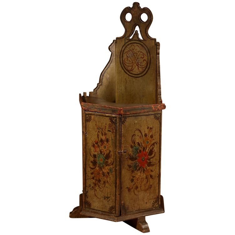 Very rare Hindeloopen-style doll's chair, dated 1796