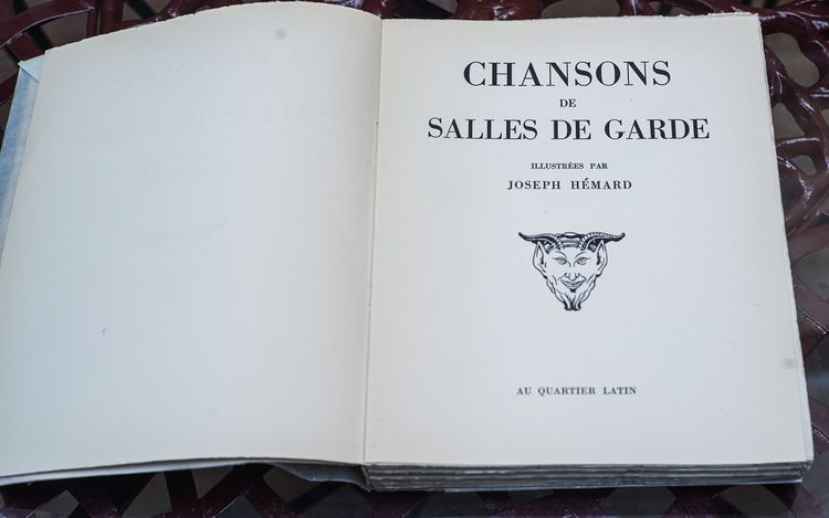 CHANSONS DE SALLES DE GARDE,  illustrées par Joseph HÉMARD