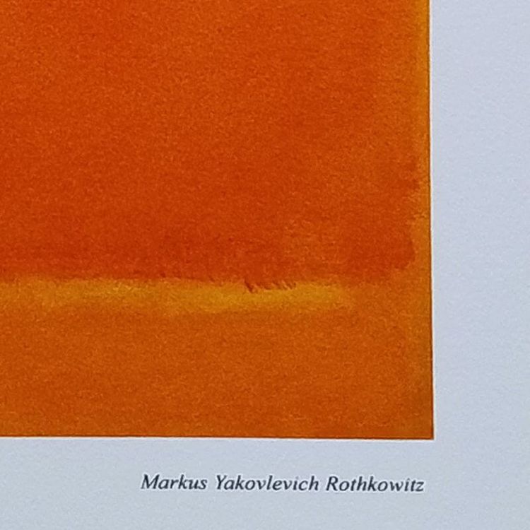 1980er Jahre Wunderschöne Mark Rothko Lithographie in limitierter Auflage