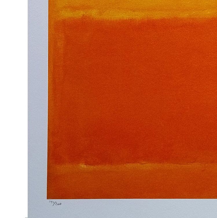 1980er Jahre Wunderschöne Mark Rothko Lithographie in limitierter Auflage
