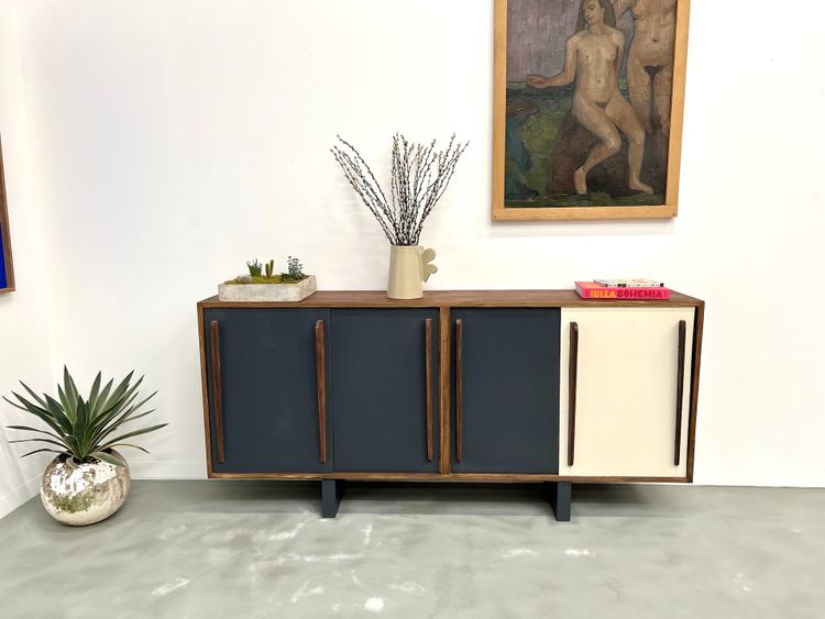 Credenza francese in pino, stile Perriand / Prouvé - 1950 circa