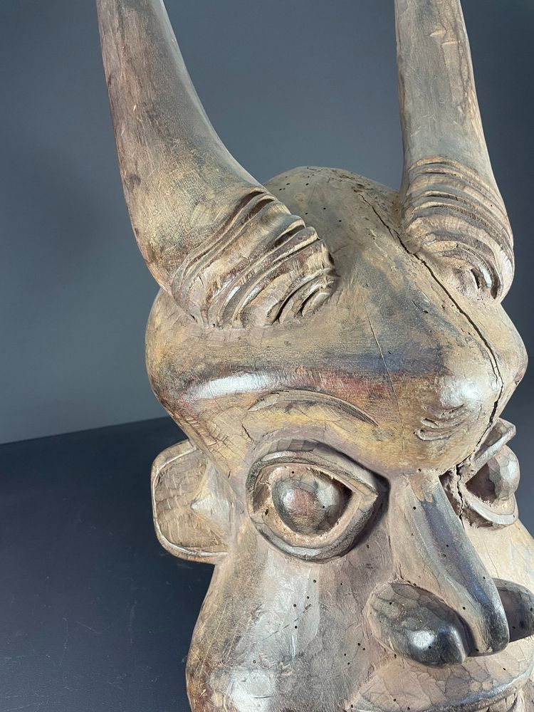 Camerou, Peuple Bamiléké, Région de Baleng, masque Heaume, première moitié du XXème siècle.