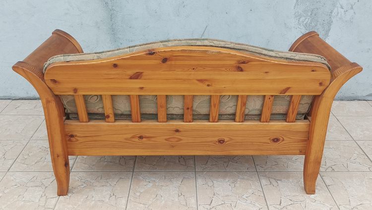 Banquette vintage en pin
